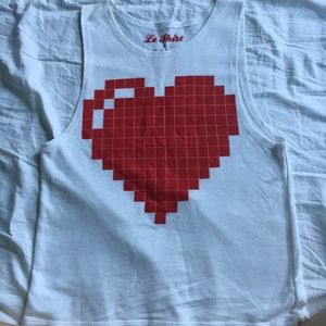 Pixel Heart Muscle Tee